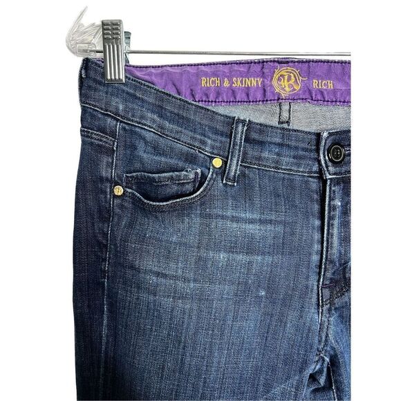 Rich & Skinny low rise bootcut flair Jeans  "Mystic" size 27 - Picture 3 of 7